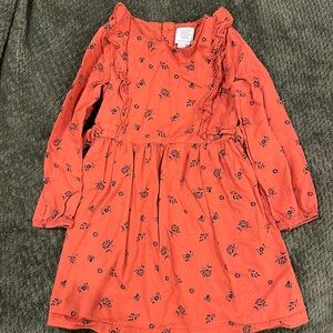 Just One You made by Carters, “Special Occassion” Dress, Orange and Black.